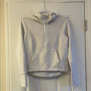 Athleta Heather Gray Hoodie Sweatshirt